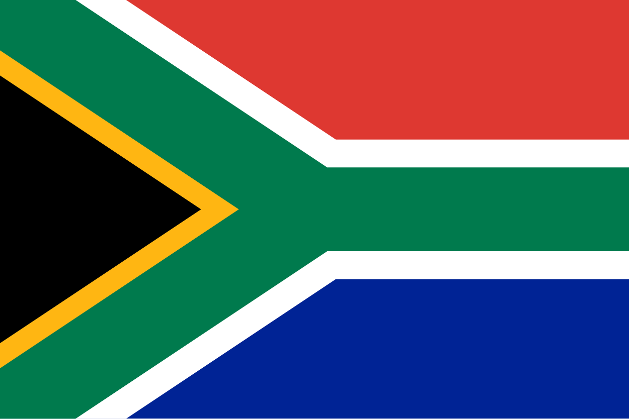 The national flag of South Africa